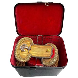 Original WWI British Royal Navy officers shoulder boards in box. Unique authentic set for the World War One collector.