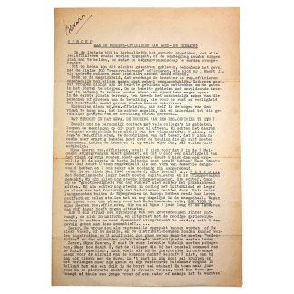 Original WWII Dutch resistance rare leaflet – Call to reserve officers, March 1943