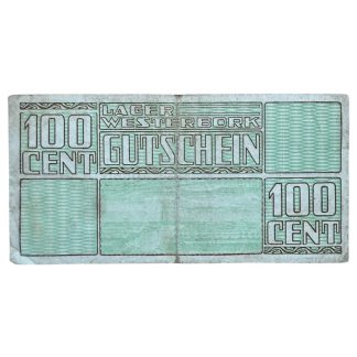 Original WWII Dutch ‘Durchgangslager’ Westerbork banknote