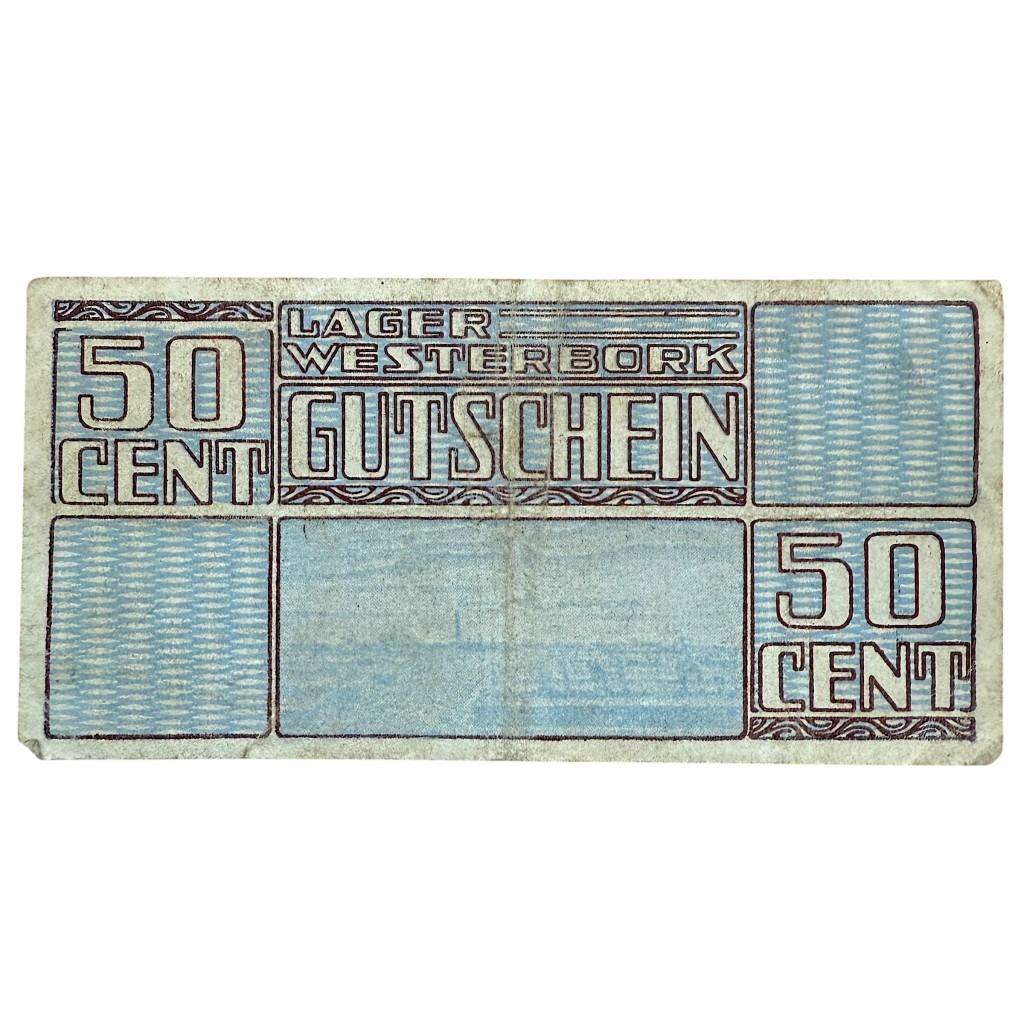 Original WWII Dutch ‘Durchgangslager’ Westerbork banknote