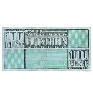 Original WWII Dutch ‘Durchgangslager’ Westerbork banknote