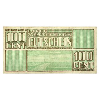 Original WWII Dutch ‘Durchgangslager’ Westerbork banknote