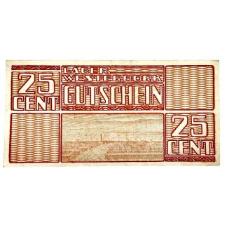 Original WWII Dutch ‘Durchgangslager’ Westerbork banknote