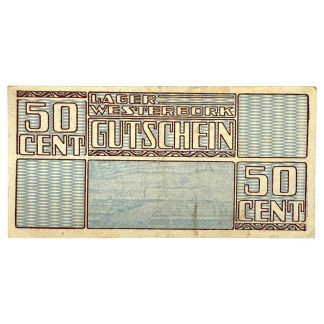 Original WWII Dutch ‘Durchgangslager’ Westerbork banknote