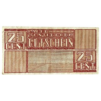 Original WWII Dutch ‘Durchgangslager’ Westerbork banknote