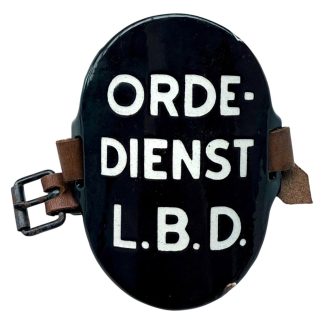 Original WWII Dutch ‘Luchtbeschermingsdienst’ arm shield Orde Dienst