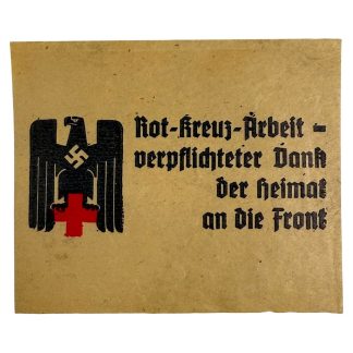 Original WWII German DRK placard
