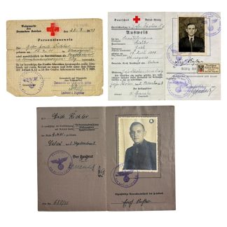 Original WWII German DRK/Sanitater documents set