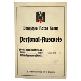 Original WWII German Deutsches Rotes Kreuz (DRK) Personal-Ausweis