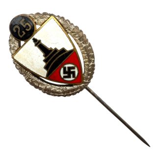 Original WWII German Kyffhäuser 25 years stickpin
