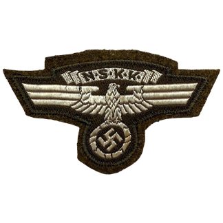 Original WWII German NSKK arm insignia front view.
