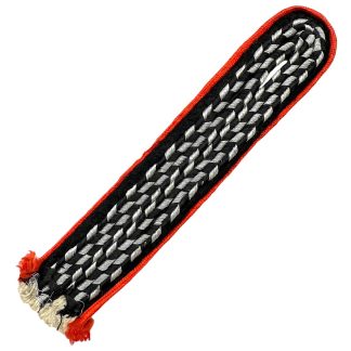 Original WWII German NSKK shoulder board with red piping.