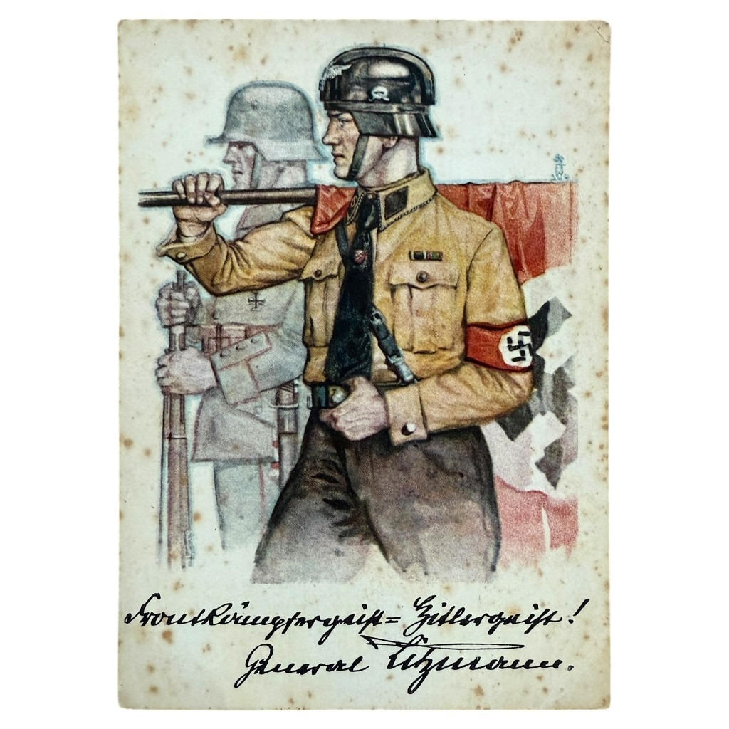 Original WWII German SS Werbepostkarte Nr. 1 Berlin