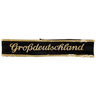 Original WWII German Großdeutschland cuff title 4th pattern – rare militaria for collectors
