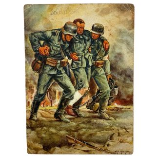Original WWII German WH 'Sanitäter' medic postcard