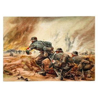 Original WWII German WH 'Sanitäter' medic postcard