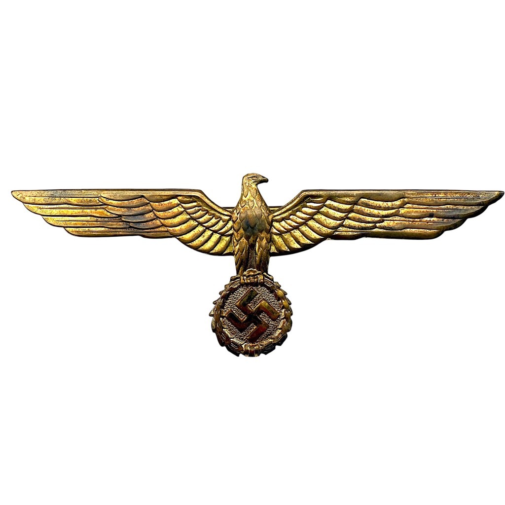 Original WWII German WH officer summer metal breast eagle