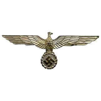 Original WWII German WH officer summer metal breast eagle Wehrmacht Militaria historical collectibles