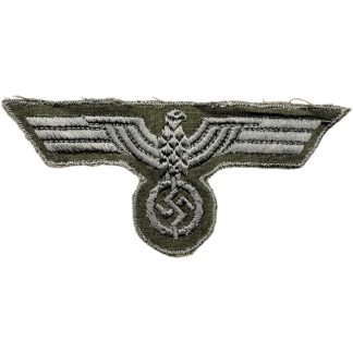 Original WWII German Wehrmacht (Heer) late war breast eagle cloth insignia 1944 - 1945 year.