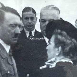 Original WWII German photo of Adolf Hitler and NSB member Daniël de Blocq van Scheltinga in 1937