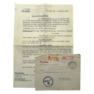 Originele Duitse verkeersboete uit de Tweede Wereldoorlog uit Eindhoven in 1941.