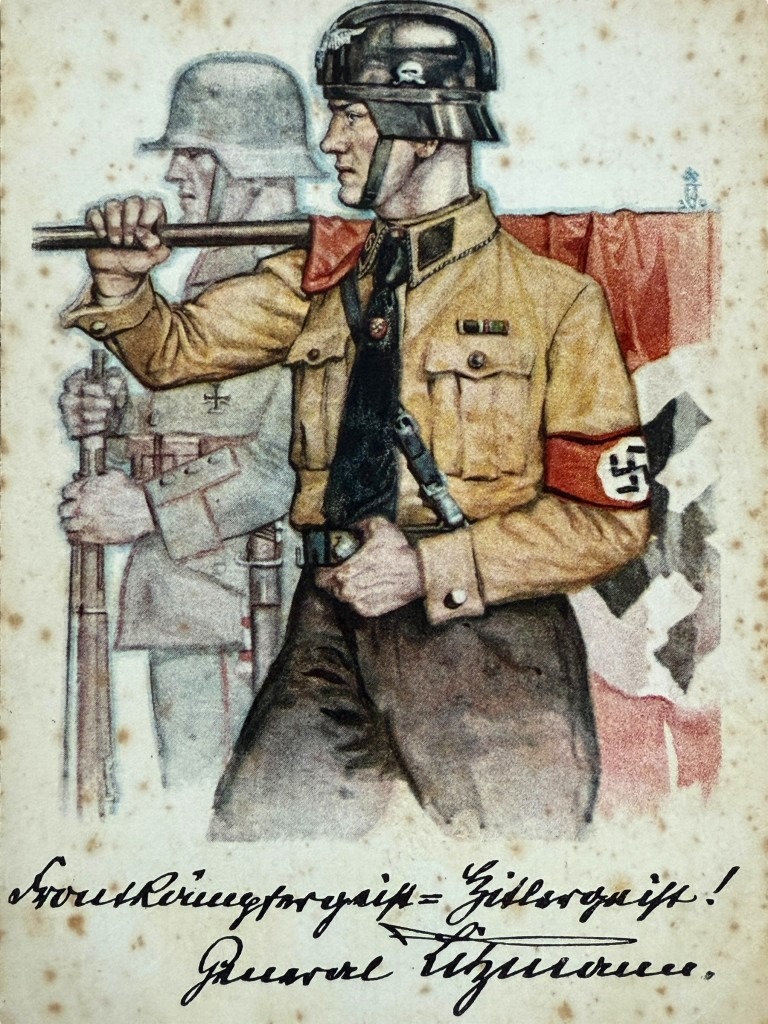 Original WWII German SS Werbepostkarte Nr. 1 Berlin