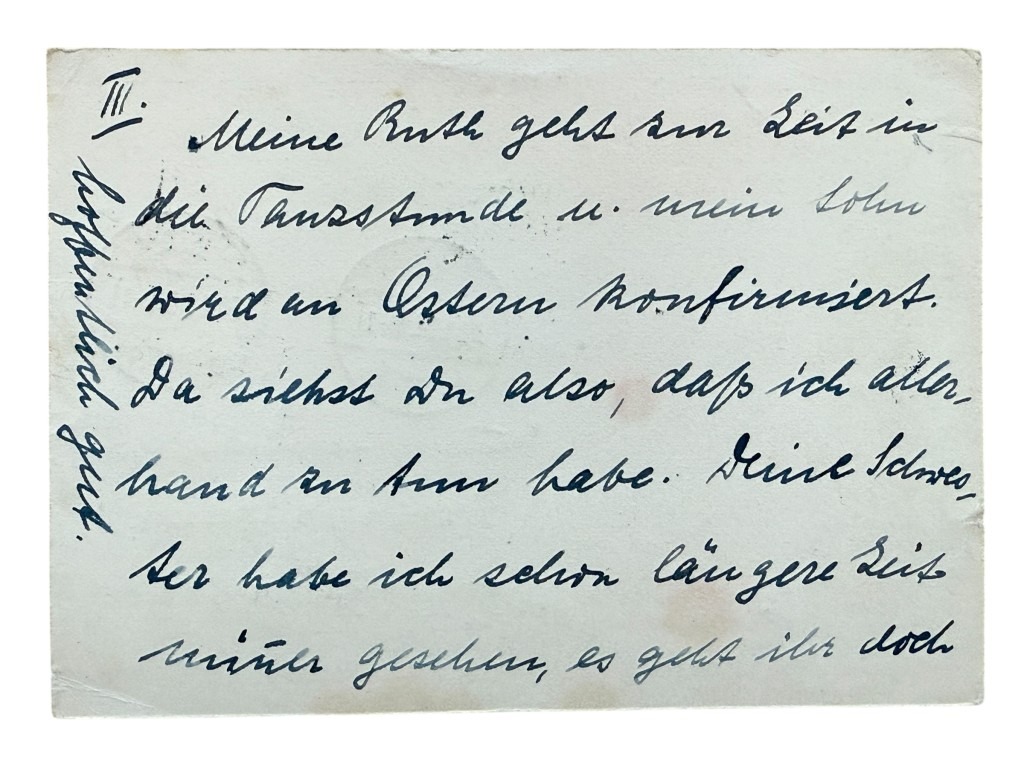Original 1933 German postcard send to Groningen - Image 4