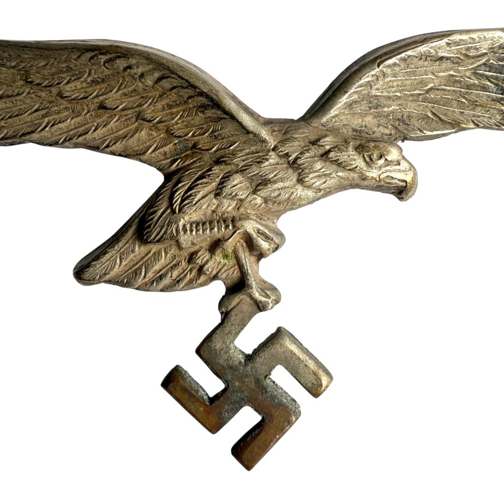 Original WWII German Luftwaffe metal summer breast eagle - militaria