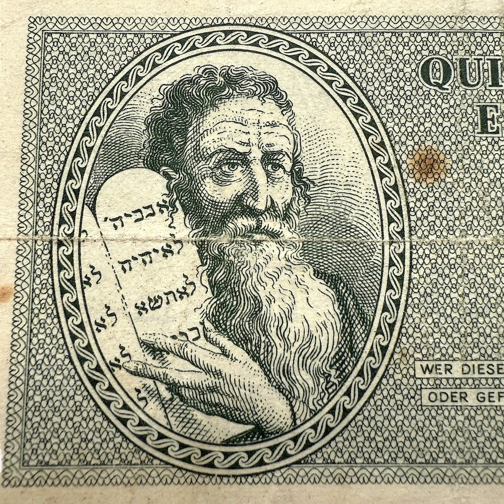 Original WWII German Jewish Ghetto/Camp Theresienstadt 1 Krone banknote - Image 3