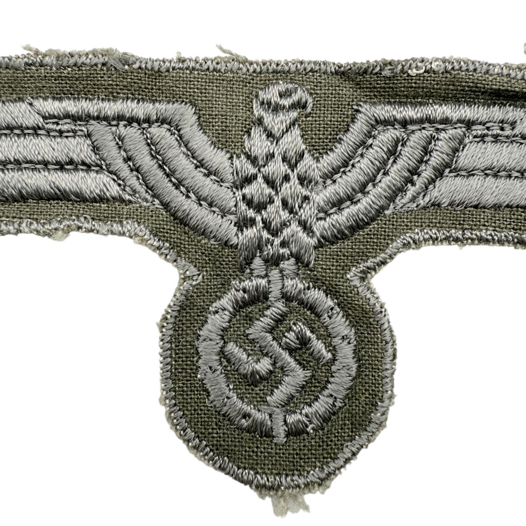 Original WWII German Wehrmacht (Heer) late war breast eagle close up
