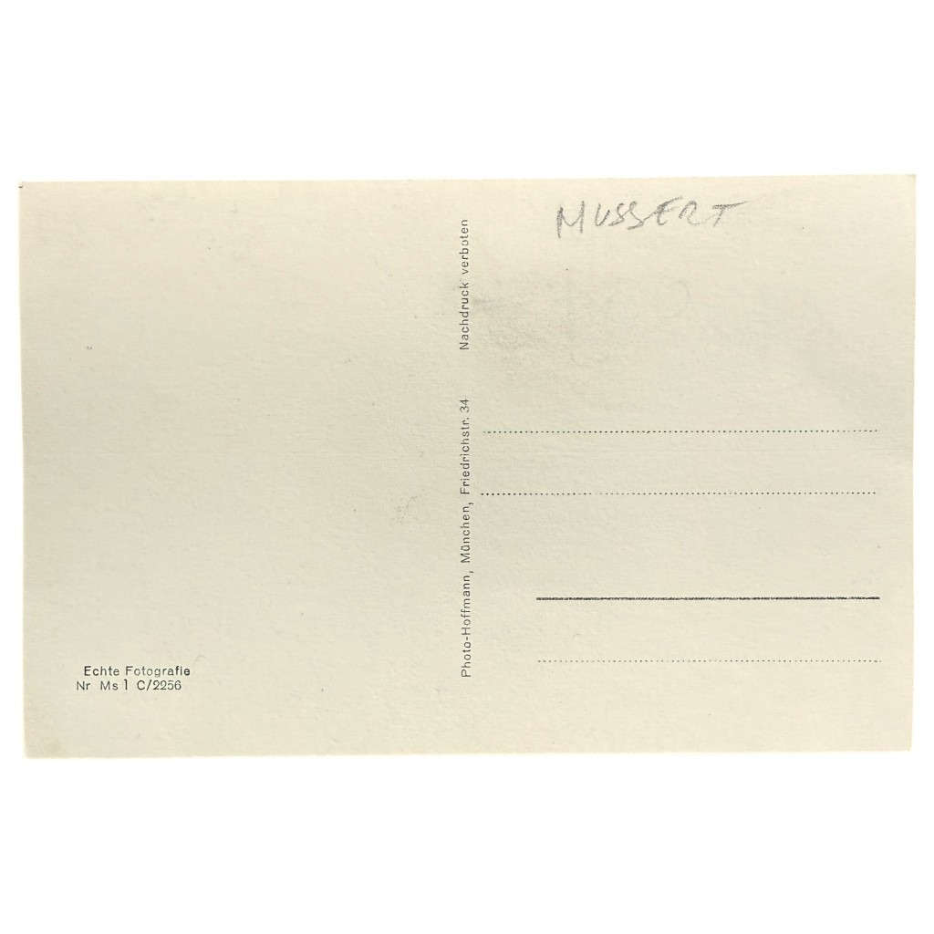 Original WWII German hand-signed Anton Mussert postcard - Image 3