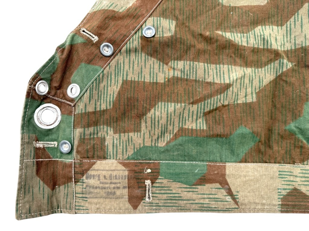Original WWII German WH M31 Splittertarn Zeltbahn 1940 - Image 3
