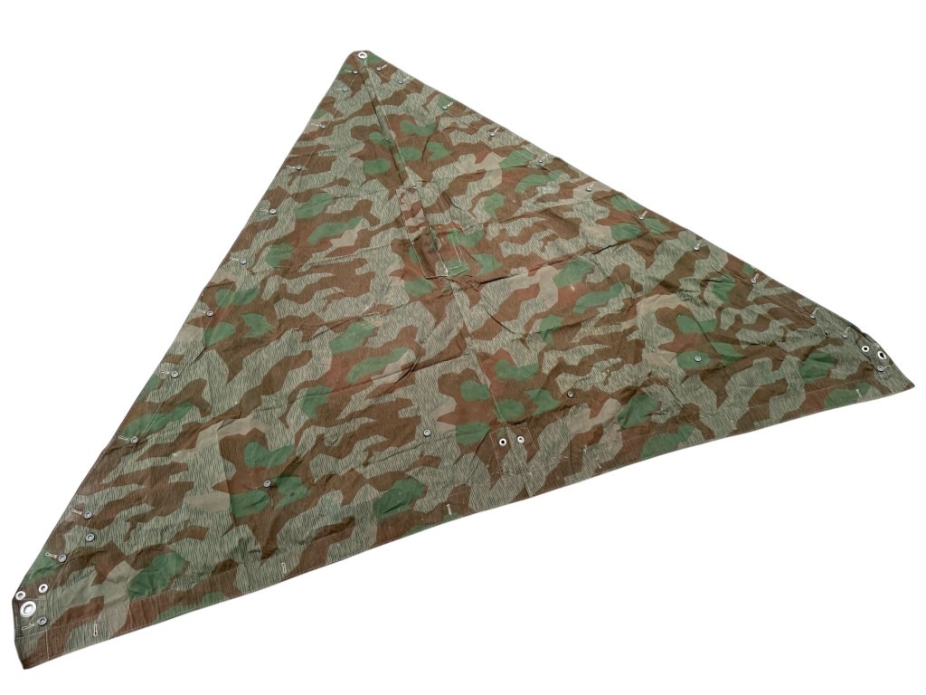 Original WWII German WH M31 Splittertarn Zeltbahn 1940 - Image 6
