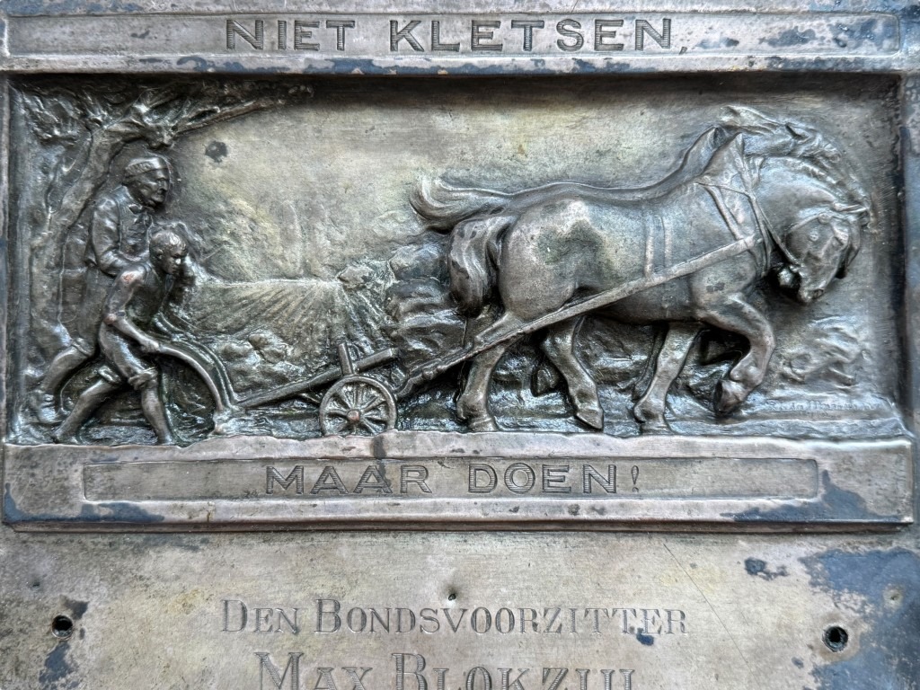 Original 1926 Max Blokzijl plaque Nederlandschen Bond in Duitschland - Image 6