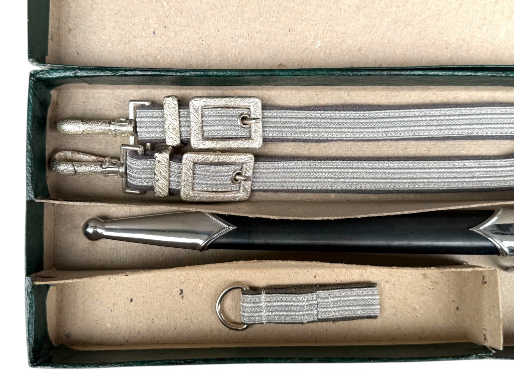 Original Cold War era NVA officers dagger with hanger in carton box - Image 7