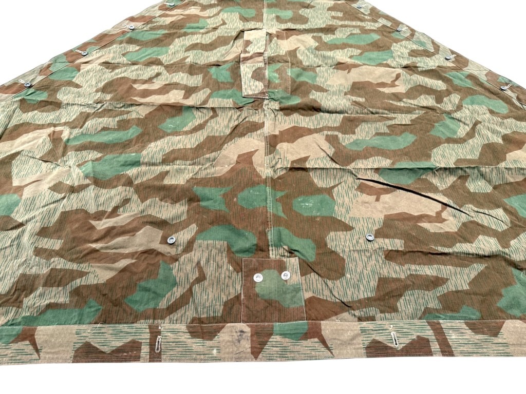 Original WWII German WH M31 Splittertarn Zeltbahn 1940 - Image 7