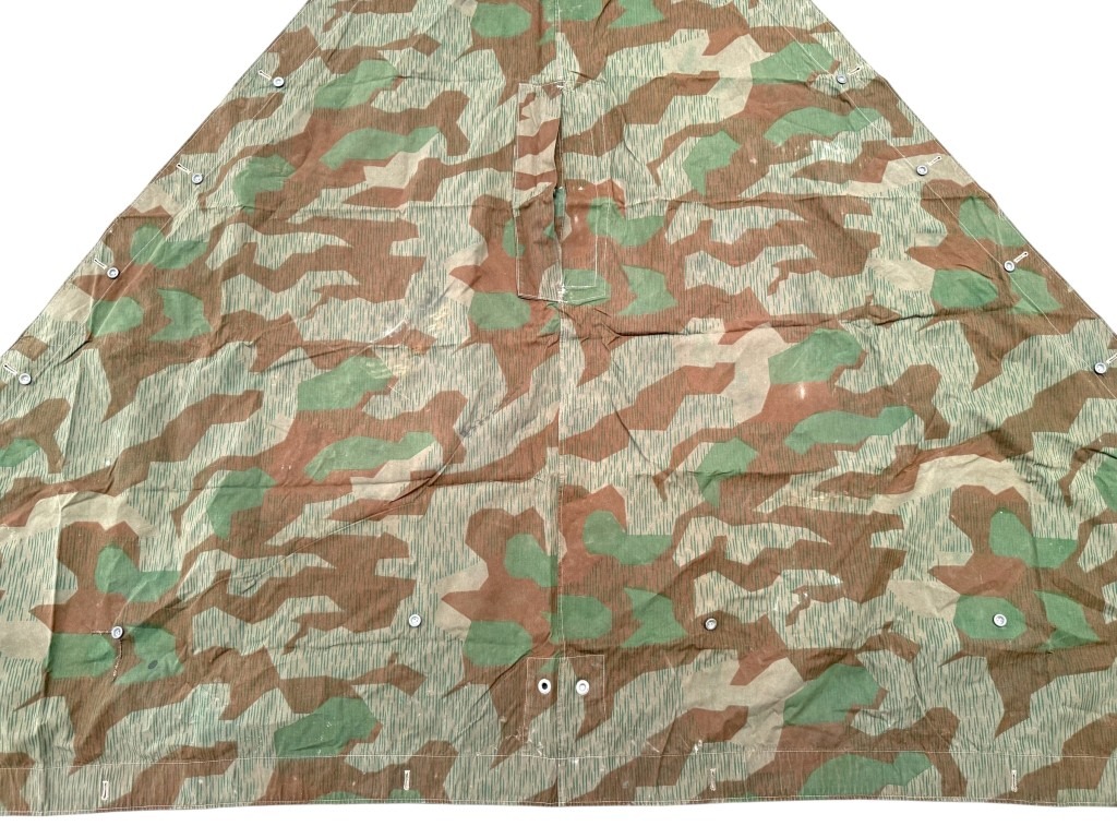 Original WWII German WH M31 Splittertarn Zeltbahn 1940 - Image 10