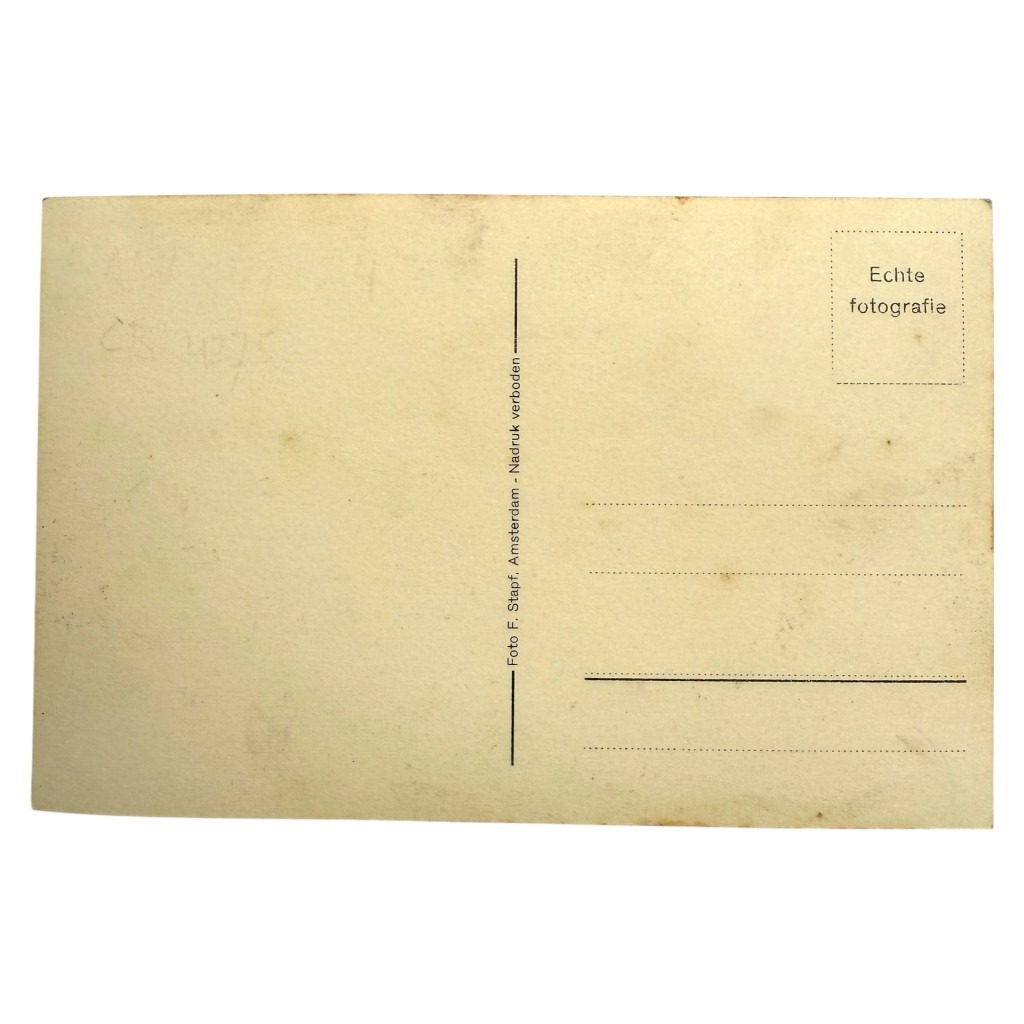 Original WWII Dutch NSB postcard Rost van Tonningen - Image 3