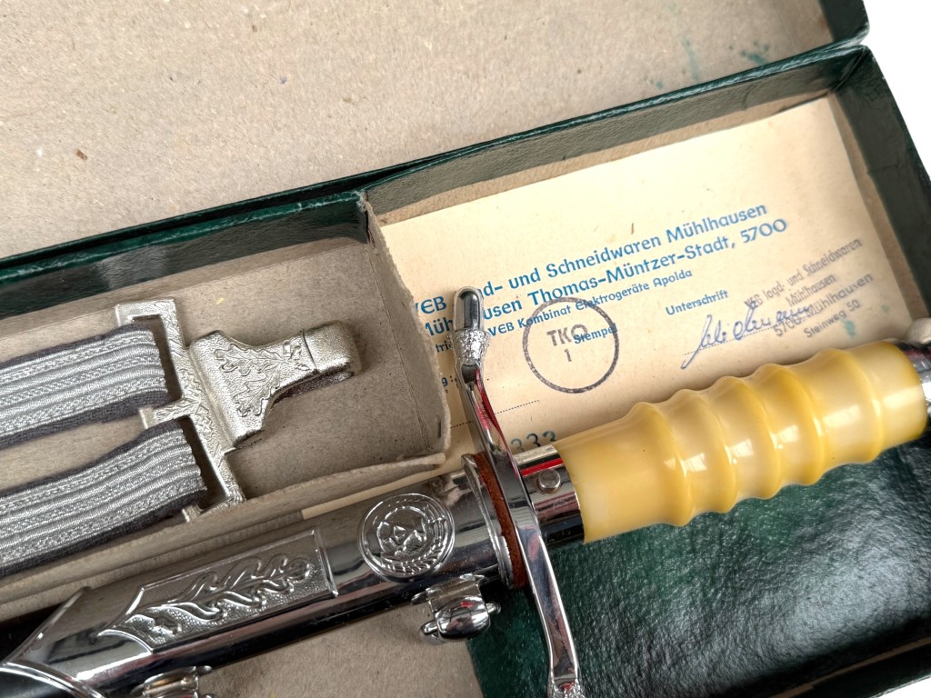 Original Cold War era NVA officers dagger with hanger in carton box - Image 10