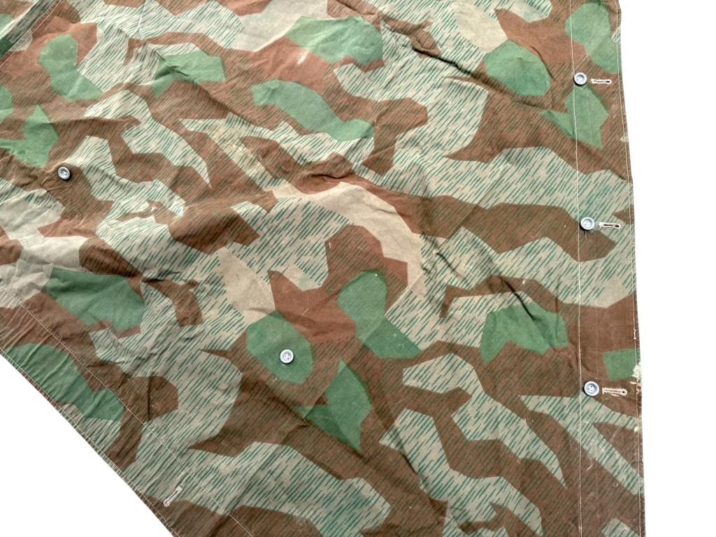 Original WWII German WH M31 Splittertarn Zeltbahn 1940 - Image 9