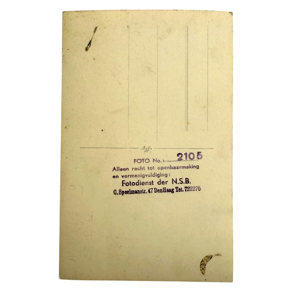 Original WWII Dutch NSB postcard wedding of Rost van Tonningen - Image 2