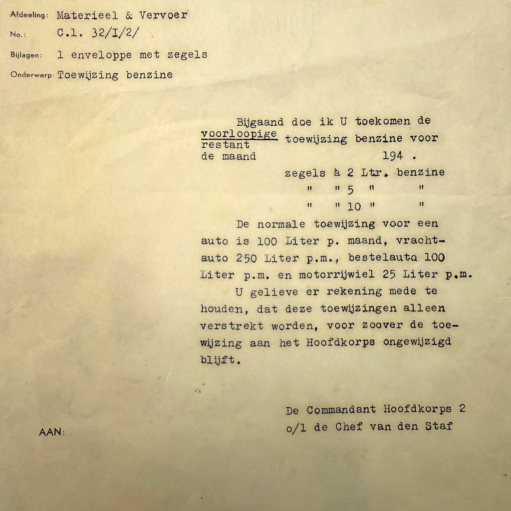 Original WWII Dutch Nederlandsche Arbeidsdienst Groningen document - Image 4