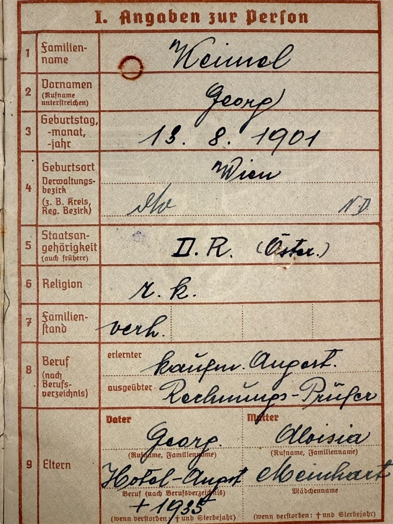 Original WWII German WH medic Wehrpass and documents set - Image 8