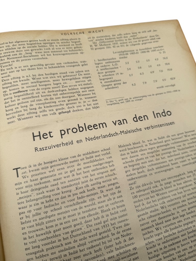 Original WWII Dutch bound set of 9 issues collaborationist magazine 'Volksche Wacht' - Image 17