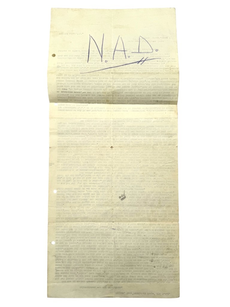 Original WWII Dutch Nederlandsche Arbeidsdienst document Holten, kamp 'Steyn' - Image 6