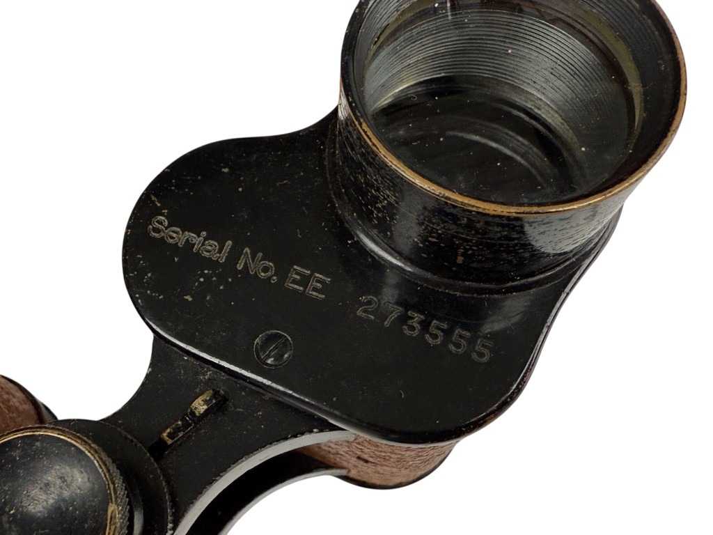 Original WWI US army signal corps binoculars in case - Image 16