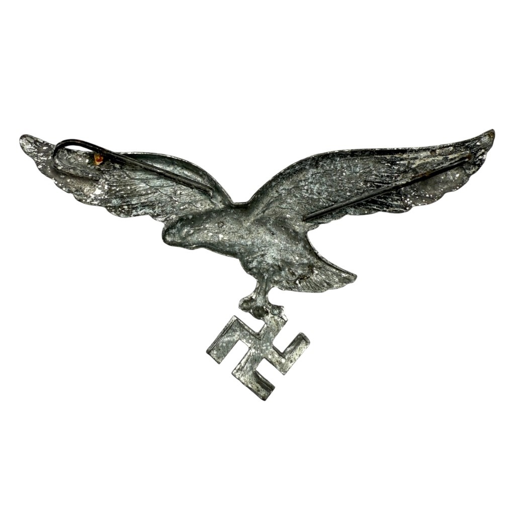 Original WWII Flemish made Luftwaffe cap eagle - Image 2