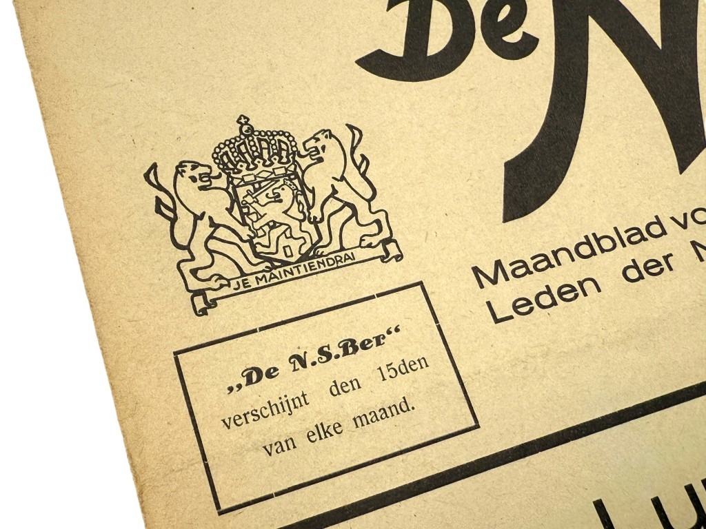 Original WWII German NSB newspaper for NSB members in Germany – No. 2 – 1938 - Image 4