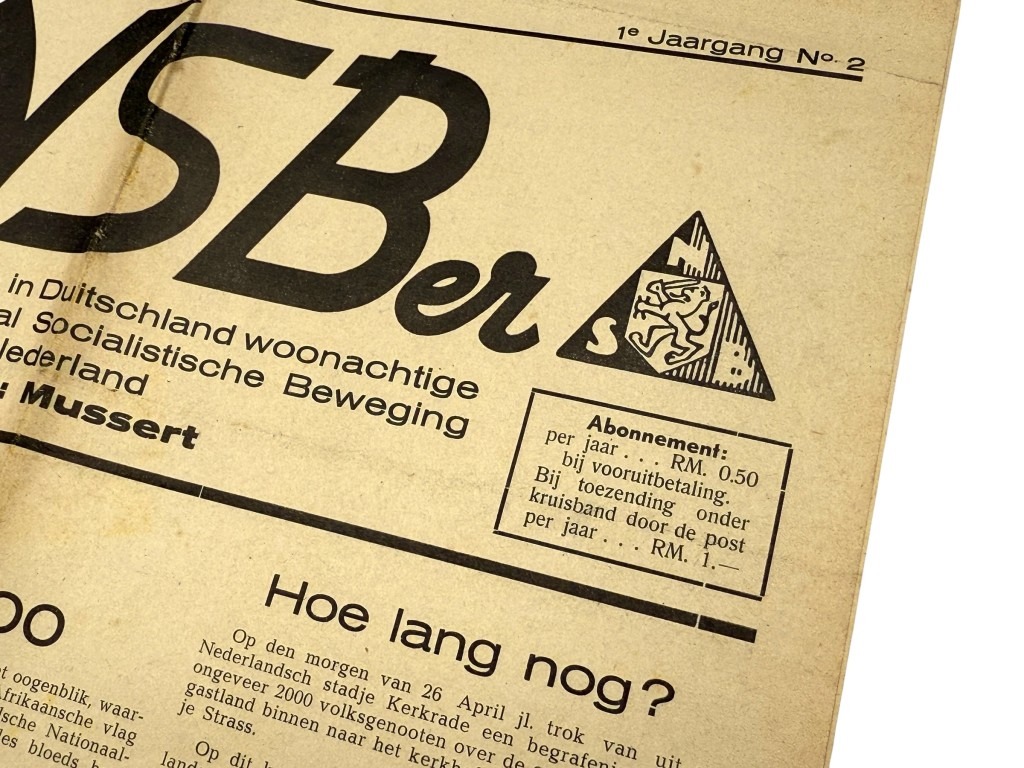 Original WWII German NSB newspaper for NSB members in Germany – No. 2 – 1938 - Image 3
