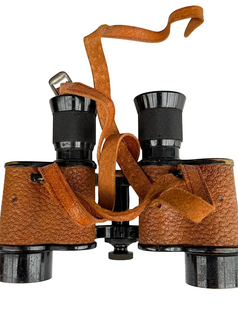 Original WWI US army signal corps binoculars in case - Image 11